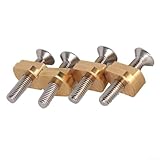 4pcs Hydrofoil Mounting T Nuts and Bolts for Surfboards Made of Stainless Steel, Suitable for Most Boards