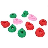 Pwshymi 10 Stück Klettergriffe, Bequeme, langlebige Kletterfelsen-Wandgriffe für den Außenbereich, große Felswandgriffe, praktisch zum Klettern(Kleine 10er Packung)