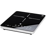 WMF Kult X Einzel- Induktionskochfeld mobil, Kochplatte bis 28 cm, Induktionskochplatte 1 Kochfeld, 8 Stufen, Topferkennung, Touch-Display, Glaskeramik, Timer-Funktion, 2100 W