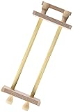 Pracht Creatives Hobby 3331-03 Perlwebrahmen aus Holz, zum Perlenfädeln, zerlegt, mit Anleitung, zum Weben von Freundschaftsbändern und Armbändern
