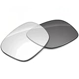 Ersatzgläser für Ray-Ban Meta RW4006 RW4008 50 mm 53 mm Smart-Brillen Transition-Gläser (Klar bis grau, Millimeter, 50mm für RW4006)