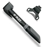 SKS GERMANY INJEX LITE ZOOM Minipumpe (Luftpumpe für alle Ventilarten, Teleskop-Funktion, Hochdruckstufe, Ventilklemmhebel, max. Druck: 10 bar/144 PSI), 25 x 4 x 4 cm, Schwarz