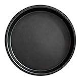 ULTECHNOVO Wärme Backschale Backzubehör Rundes Backblech Braten Ofen Backpfanne Mit Nicht -stiak Antihaft-backen Backschalen Backform Tablett Pizza Backwerkzeuge Aluminiumlegierung Schwarz