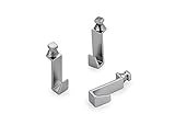 Naber Alto Haken-Set, edelstahlfarbig