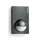 Steinel Bewegungsmelder IS 180-2 schwarz, 180° Infrarot Bewegungssensor, Dämmerungssensor für Innen- und Außenbereich