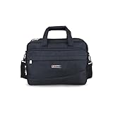 FANDARE Herren Laptop-Tragetasche Damen Aktentasche Business Laptoptasche 12.9 Zoll Schultertasche Notebook Messenger Bag Umhänge Aktenkoffer für College Büro Arbeit Frauen Männer Unterwegs Schwarz S1