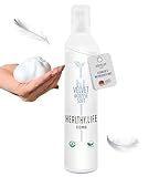 HLV - Volumen Schaumfestiger für natürlichen Halt - Haarschaum Vegan, für feines Haar & Volumen Haarstyling - Schaum zum Föhnen, Locken Festiger mit Conditioner - Haarpflege (Velvet Mousse Soft 500ml)