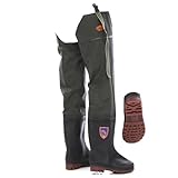 Hja Boutiques UK PVC-wasserdichte Angelstiefel, verschleißfeste Hüftwatstiefel, Hüftwatstiefel für die Landwirtschaft, Fischerei, Ölfeld Rain Boots