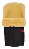 Kaiser Lammfell Fußsack Natura, black
