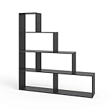 Vicco Treppenregal, Schwarz, 163 x 155 cm