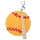 TOPPERFUN 2 Stück Baseball Schlüsselanhänger aus Sportliche Ball Anhänger für Taschen und Rucksäcke Langlebig Stilvoll Einzigartiges Baseball für Frauen