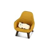 XIHIRCD Miniatur Figuren Katzen mit Kleinem Sofa, Mini Katzen Figuren Deko aus Kunstharz, Niedliche Katze Skulptur Mini-Schreibtisch Dekorations Zubehör für Büro Zuhause Warmes Geschenk