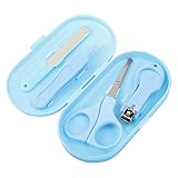 Nagelpflegeset 4-in-1Baby Nagelknipser, Nagelschere, Nagelfeile, Pinzette Nagelset für Kleinkind