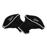 TOOYFUL T 3mm Neoprenhandschuhe Kajakhandschuhe Paddelpfötchen Paddelhandschuhe, Schwarz Silber