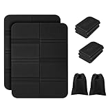 Klways 2 Set Faltbares Sitzkissen Outdoor, Isolierte Thermo Sitzunterlage Outdoor, Ausrüstung für Outdoor-Reisen (Mit Aufbewahrungstasche)