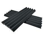 Hopelit 30 Stück PVC Befestigungsclips Sichtschutz, Sichtschutzstreifen für Doppelstabmatten, Klemmschiene für Sichtschutz Garten und Zaun - Anthrazit