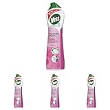 Viss Scheuermilch Frühlingsblüten effektives Reinigungsmittel mit 100% natürlichen Reinigungspartikeln 500 ml 1 Stück (Packung mit 4)