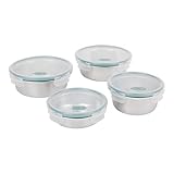 Rotho Pagamalu 4er-Set Mikrowellendosen aus Edelstahl mit Deckel