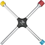 HAZET Kreuzschlüssel 705V I Außen-Sechskant Profil 17 x 19 x 21 x Außenvierkant Antrieb 12,5 = 1/2 I alle gängigen Schlüsselweiten in einem Werkzeug - für Pkw, Transporter und Großraumlimousinen