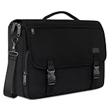 MATEIN Aktentasche Herren, Laptoptasche 15,6 Zoll, Wasserabweisend Messenger Bag Laptop Tasche, Business Notebook Computer Umhänge Schultertasche für College Büro Arbeit Frauen Männer, Schwarz