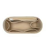 DKJAHSEK Taschenorganizer Weiche Tasche Organizer Filz Einsatz Tasche Innentasche Handtasche Einsatz Tasche Geldbörse Liner for Rucksack Tasche(Beige)