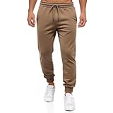Jogginghose Herren Einfarbiges Trainingshose Elastische Taille mit Kordelzug Sporthose Causal Bequem Laufhose Straight Bein Sweatpants Atmungsaktive Freizeithose Outdoor Chino Hose