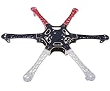 FPV F550 Hexacopter-Rahmenbausatz mit Landegestell, 550 Sechs-Achsen-PCB-Multicopter-Arm Hexa for Drohnenmontage(No Landing Gear)