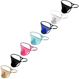 Faringoto Marke G-Strings Herren Dessous Panties Solid Ice Silk Thongs, 7 Stück, Einheitsgröße