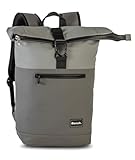 Bench Hydro Rolltop Rucksack Damen & Herren, Daypack, Backpack, 47/56 x 38 x 13 cm, 20 L Volumen, zement/platin