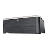 Tempo Style - Quadratischer Whirlpool MSpa Oslo Plus F-OS063WP (6 Plätze) | 180 x 180 x 65 cm | 1150 Liter | 120 Massagedüsen mit 3 Geschwindigkeiten | Thermoabdeckung inklusive