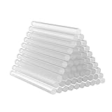 Dweyka Klebesticks 120 Stücke Ø7 mm, Heißkleber für kleine Heißklebepistolen 7 x 100 mm, 20% mehr Inhalt gratis, transparent lösemittelfrei schnelltrocknend