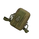 TOYANDONA Militärische Outdoor Hüfttasche mit Verstellbarem Gurt Multifunktionale Taktische Bauchtasche Robustem Kompatibel mit Molle System für Jagd und Handyaufbewahrung Army Grün