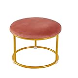 Runder Flanell-Polster-Pouf, gemütliche Fußstütze für Wohnzimmer und Schlafzimmer