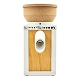 KoMo KoMoMio ECO Getreidemühle elektrisch - Holz, Arboblend® mit Korktrichter - 250W Motorleistung - langlebiges Edelkorund Keramik Mahlwerk - Auch als Gewürzmühle, Salz und Pfeffermühle verwendbar