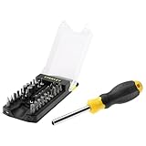STANLEY 34-teiliges Schraubendreher Bit-Set (große Bit-Auswahl, Phillips, Schlitz, Torx, Innensechskant, praktischer Bit-Organizer, magnetischer Bit-Halter) STHT0-70885