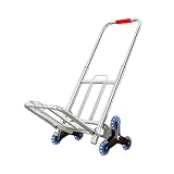 Treppensteiger-Kleinanhänger, Schwerlasttransporter, Geräuscharmer Wagen, Tragkraft 50 Kg, for Lagerhallen Und Geschäfte