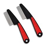 Flohkamm Hunde und Katzen, 2 Stück Edelstahl Läusekämme Katze Hund, Profi Staubkamm mit Abgerundeten Metall Zinken, Haustier Pflege Kamm für Ungezieferschutz/Entfernen von Flöhe/Reißen Fleck/Kruste