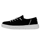 Hey Dude Herren Cody Sport Mesh Schwarz Größe 15 | Herren-Sneaker | Herren Schlupfschuhe | Bequem und leicht