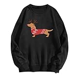 PTLLEND Christmas activewear für damen oberteil bademode für herren arena bodies damen set overall kostüm damen strickjacke damen weiß pullover damen baumwolle bunt hosenträger damen(Black, S)