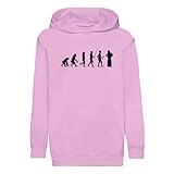 Fabulous Hoodie Kinder Evolution Französisches Horn Musikinstrument Musiker – Premium, Rosa, 8 Jahre