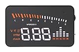 PROBUDGET OBD-Display, Projektion von Informationen über das Armaturenbrett auf der Windschutzscheibe, Schwarz