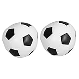 INOOMP 2 Stück Weicher Fußball Weiche Fußbälle Für Im Innenbereich Fußball Ball Sportbälle Fußballspielzeug Für Kleinkinder Fußballkinder Soft-fußball Weiß Schwamm