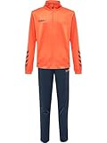 hummel hmlPROMO Poly Trainingsanzug Kids gruenblau, 14 (164) Kinder
