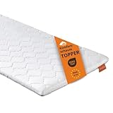 sleepling Topper 140x200cm Komfortschaum, Fester Matratzentopper 6cm dick, orthopädische Matratzenauflage, für alle Matratzen und Betten, Made in EU, Ökotex, Waschbar 60 Grad