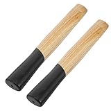 CONGARTENO 2 Stück Teiliges Hammergriff Holz Glatte Oberfläche Robust und Langlebig Einfache Installation Ersatzgriff für Maurerhammer und Gartengeräte Vielseitig Kompatibel Ergonomisch