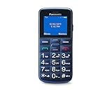 Panasonic KX-TU110EXC, 2G Seniorenhandy ohne vertag (Dual-SIM, Taschenlampenfunktion, große Tasten, Hörgerätekompatibel, SOS-Funktion) Blau
