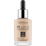 Catrice HD Liquid Coverage Foundation, Nr. 010, Nude, langanhaltend, mattierend, matt, für unreine Haut, vegan, ölfrei, wasserfest, ohne Parabene, 1er Pack (30ml)