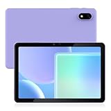 Veidoo Android 15 Tablet, 10,1 Zoll Tablet mit 3 GB RAM, 64 GB ROM, Octa-Core-Prozessor, 5G WiFi, 1280 x 800 IPS FHD Touchscreen, 2 MP + 5 MP Kamera, Gesichtserkennung, Augenschutzmodus (Violett)