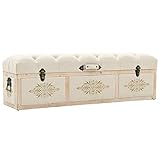 RONGQI Aufbewahrungsbank, Sitzbank Mit Stauraum, Wohnung Einrichtung, Betttruhe Schlafzimmer, Dekoration Schlafzimmer, Massivholz und Stoff 120x30x38 cm
