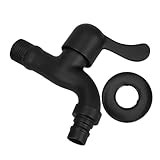 CHILDWEET Waschmaschine Wasserhahn Klopfen Im Freien Waschbecken-wasserhahn-verlängerung Kaltwasserhahn Badezimmer-wasserhahnbelüfter Wasserhahn Im Badezimmer Black Rostfreier Stahl